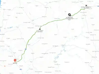 Разметка — М-12 Дюртюли — Ачит