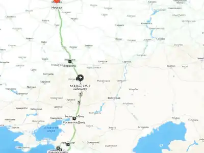Разметка — М-4, обход Воронежа
