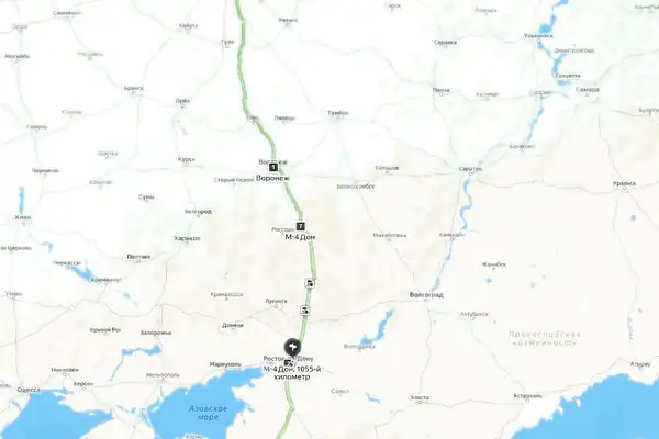 Карта объекта «М-4 Аксай» — география выполненных работ
